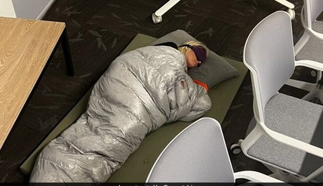 Pushing Round The Clock: Twitter Employee Sleeping On Office Floor Image Viral On Social Media