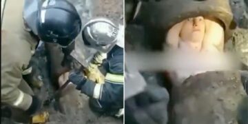 Man Stuck In Sewer Pipeline Had To Do Such Work To Get Out Him Shocking Video Viral