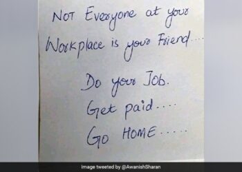 There Is No Friend In Office, Work And Go Home, IAS Officer Shares Photo