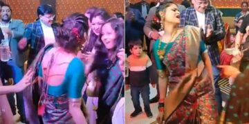 Dancing At Dj Punjabi Party Songs Viral: Aunty Dancing Madly On Stage Sets Fire Watch Video