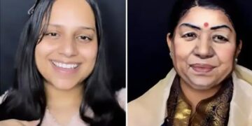 Makeup Artist Pays Tribute To Lata Mangeshkar In Her Own Unique Style, Watch Viral Video