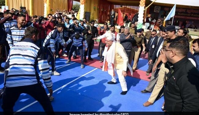 Uttarakhand CM Pushkar Dhami Was Seen Playing Kabaddi, Video Went Viral