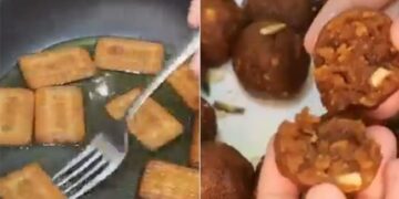 Woman Made Parle G Laddu: Woman Makes Parle G Biscuit Laddu By Frying Them In Oil