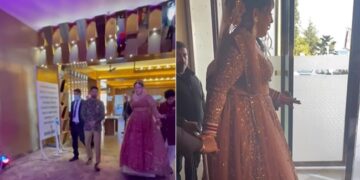 Bride Arrived At Wedding Venue On A Luggage Trolley Instead Of A Palki Internet Says Cute See Viral Video – दुल्हन ने पालकी में नहीं, बल्कि लगेज ट्रॉली पर की गजब एंट्री, लोग बोले