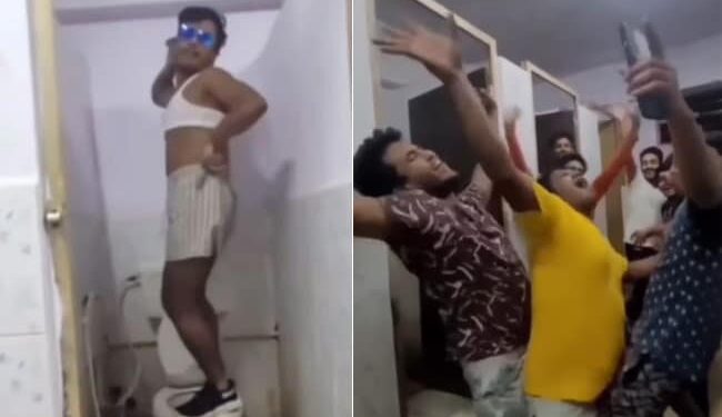 Funny Patli Kamariya Hostel Boys Dance Video Goes Viral On Social Media
