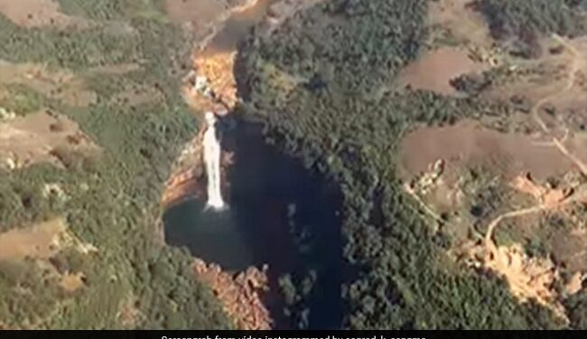 Meghalaya Nature Video: Meghalaya Chief Minister Shares Incredible Video Of Waterfall While Flying Over Jaintia Hills
