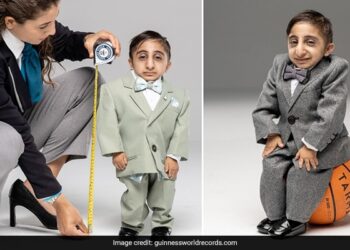 Irans Afshin Ghaderzadeh Is Crowned The Worlds Shortest Man Watch Video