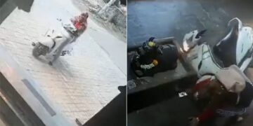Scooty Was Starting Outside The Temple, Then Came To The Temple With A Scoot, People Said – God Calls Everyone – मंदिर के बाहर स्कूटी स्टार्ट कर रही थी, तभी मंदिर में स्कूट सहित आ गई, लोगों ने कहा