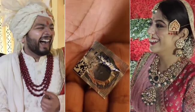 Groom’s Friends Give Hilarious Gift To Newly Wed Couple: Groom’s Friends Give Embarrassing Wedding Gift