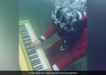 Video Of YouTuber Playing Piano In The Sea Underwater Goes Viral On Social Media