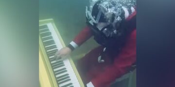 Video Of YouTuber Playing Piano In The Sea Underwater Goes Viral On Social Media