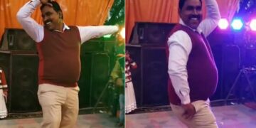 Dance Video:uncle Dancing On Madhuri Dixit And Aamir Khan Song At Wedding Function Video