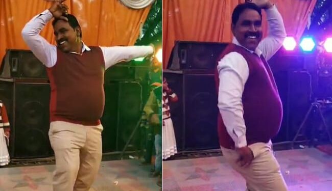 Dance Video:uncle Dancing On Madhuri Dixit And Aamir Khan Song At Wedding Function Video