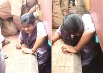 WATCH: Student Gets Stuck Between Train And Platform In Visakhapatnam