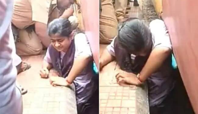 WATCH: Student Gets Stuck Between Train And Platform In Visakhapatnam