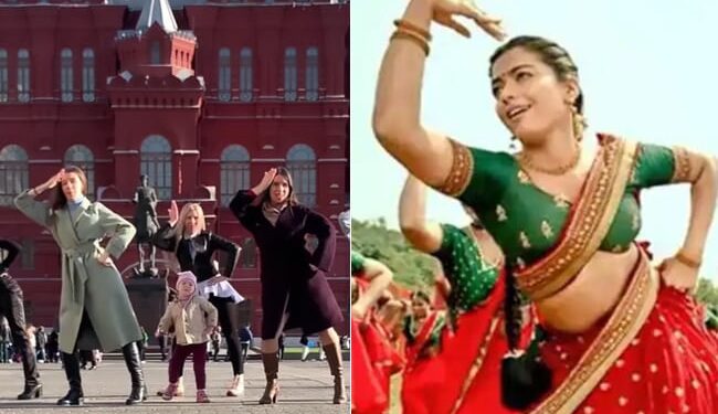 Russian Women Dance To Saami Saami Song From Pushpa: Allu Arjun And Rashmika Mandanna Russian Fan Girls Dance To Saami Saami Song