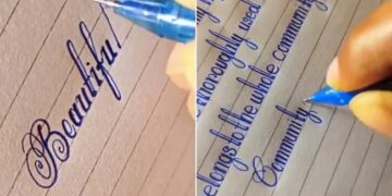 Seeing The Artistic Handwriting Of The Student People Said Thats Why Calligraphy Is Called Art