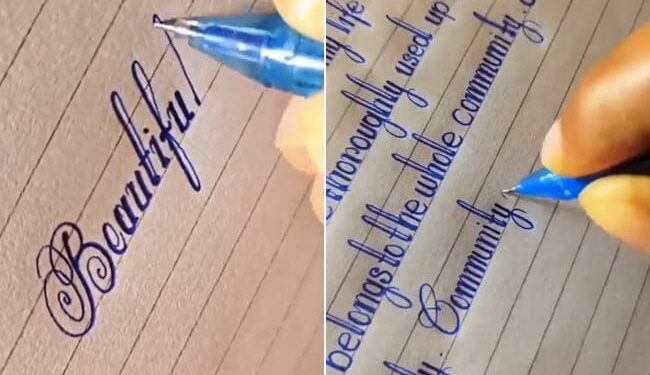 Seeing The Artistic Handwriting Of The Student People Said Thats Why Calligraphy Is Called Art