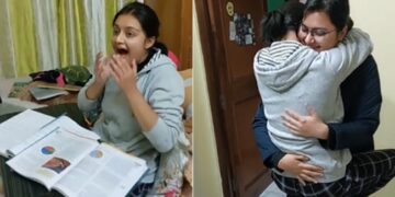 Girl Surprises Her Little Sister As She Returns Home After 6 Months Internet Gets Emotional See Viral Video