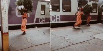 Women Loading Leaf Bundles In A Moving Local Train Will Make Your Jaw Drop See Viral Video