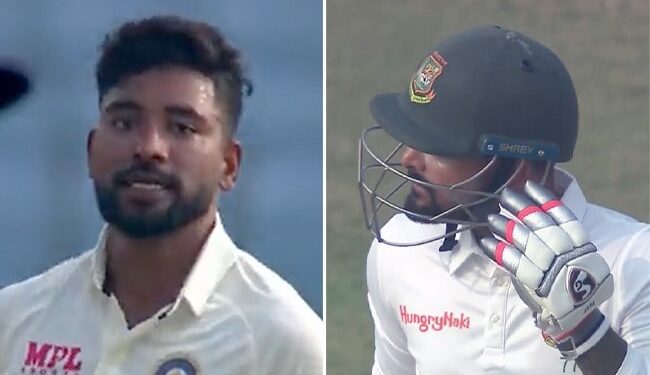 सिराज से बहस कर रहे थे बांग्लादेशी बल्लेबाज़, बोल्ड होते ही कोहली ने दिया 'किंग' वाला रिएक्शन