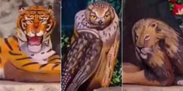Anand Mahindra Shares Mesmerising Video Of Women Taking Form Of Animals | Artist Girl Changes Herself From Many Animals Impress Anand Mahindra