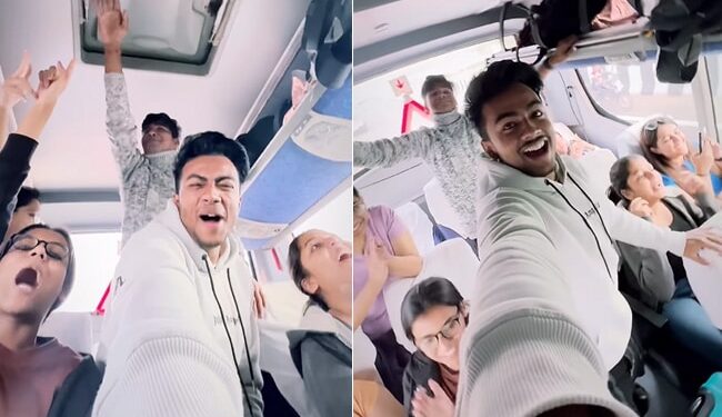 Video Of Friends Singing Doraemon Theme Song In Bus Goes Viral On Social Media
