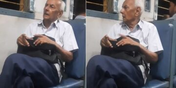 Senior Citizen Singing Romantic Song Tum Hi Aana On Train Wins Hearts Online Watch Viral Video