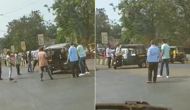 Shocking Auto Rides Without Driver: Auto Rickshaw Moving Round On Road Without Driver In Ratnagiri Maharashtra