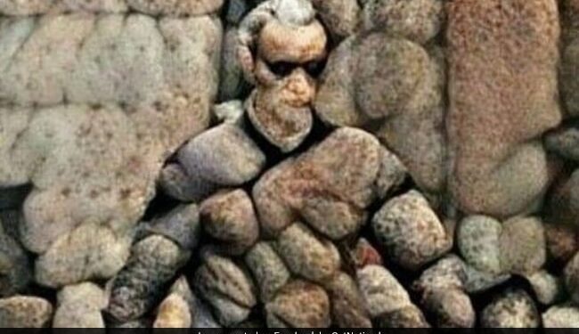 A Person Is Hidden Among These Stones, Seeing The Picture People Said – Very Beautiful Art Ndtv India Ndtv Hindi – इन पत्थरों के बीच छिपा हुआ है एक इंसान, तस्वीर देख लोगों ने कहा