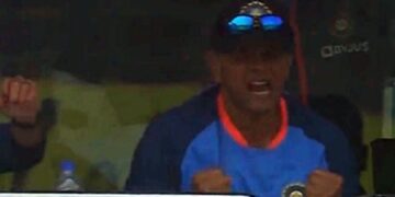 Watch Video Rahul Dravid Reaction Viral After India Won The 2nd Test Match In Delhi Vs Australia