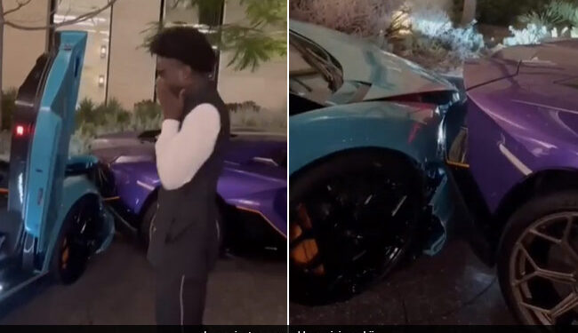 Viral Video Of Smashing Of Two Lamborghinis In Hotel