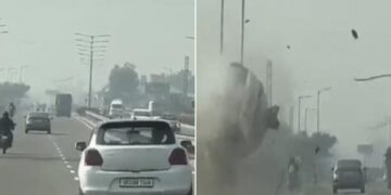 The Person Was Showing Stunts On The Road, A Big Accident Happened, Watch This Video Only With Courage, Viral Video Ndtv Hindi Ndtv India