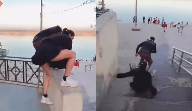 In The Process Of Making A Reel, A Girl Fell On The Ground, Narrowly Escaped, Users Said – Take Care! Ndtv Hindi Ndtv India – Reel बनाने के चक्कर में लड़की जमीन पर धड़ाम से गिरी, जान जाते-जाते बची, यूज़र्स बोले