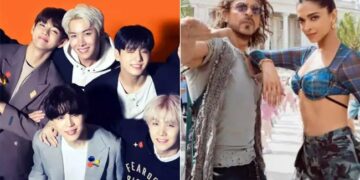 Bts Dance Video On Jhoome Jo Pathaan Song From Film Shah Rukh Khan Deepika Padukone John Abraham Pathan Went Viral On Social Media