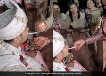 Bride Parents Welcomed Groom At Wedding By Lighting A Cigarette For Him Internet Is Shocked See Viral Video – दुल्हन के माता-पिता ने शादी में दूल्हे को सिगरेट पिलाकर किया स्वागत, देखकर लोग हैरान, बोले