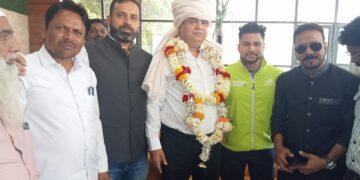 AICC में डेलिगेट बनने पर अल्पसंख्यक कांग्रेस विभाग की टीम ने किया शेख अलीम का किया इस्तेकबाल