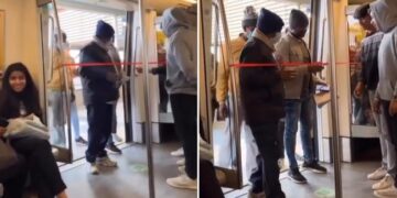 Passengers Have To Enter In Delhi Metro By Cutting Ribbon Video Of Ribbon Cutting Ceremony Goes Viral And The Internet Is Not Amused – दिल्ली मेट्रो में फीता काटकर यात्रियों को करनी पड़ रही एंट्री! रिबन कटिंग सेरेमनी का Video वायरल, लोग बोले