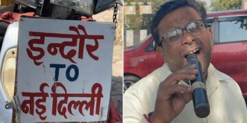 Meet The Unique Patriot Who Has Traveled From Indore To Delhi Carrying Tricolor On Scooty Ndtv Hindi Ndtv India