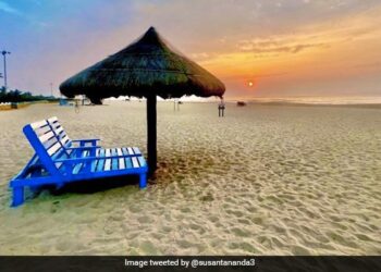 One Of Indias Cleanest Beaches: IFS Officer Susanta Nanda Shares Magnificent Breathtaking Images Of Odishas Golden Beach