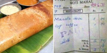 Masala Dosa And Coffee Were Available At This Price In 1971, The Old Bill Is Going Viral