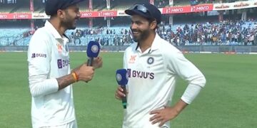 Video Ravindra Jadeja Funny Interview With Axar Patel After India Vs Australia 2nd Test