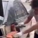 Real Jugaad: Man Repairs Damaged Car With Bricks, Man Repair Car With Bricks And Cement People Shocked After Seeing This Jugaad VIDEO