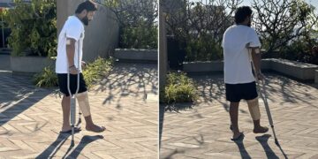 Real Fighter Rishabh! Rishabh Was Seen Trying To Walk On His Feet After The Car Accident Ndtv Hindi Ndtv India