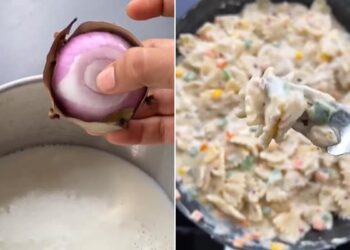Onion In Milk: Weird Food Combination, Recipe Video Of White Sauce Pasta With Onion An Unusual Twist, People Angry