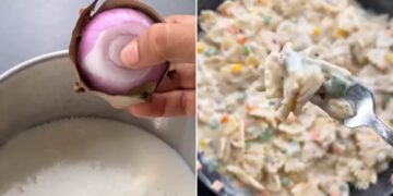 Onion In Milk: Weird Food Combination, Recipe Video Of White Sauce Pasta With Onion An Unusual Twist, People Angry