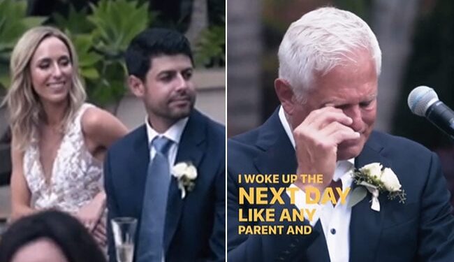 Father Giving Emotional Speech On His Sons Wedding: Fathers Emotional Toast To Son And Daughter In Law On Their Wedding Day Will Make You Cry Viral Video