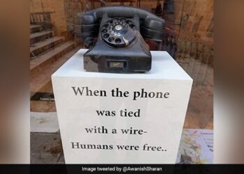When Phones Were Tied, Humans Were Free, This Tweet Of IAS Is Going Viral On Social Media Ndtv India Ndtv Hindi