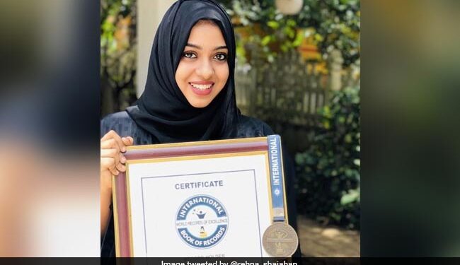 Meet Rehna Shajahan From Kerala Who Set World Record For Achieving 81 Certificates In A Day