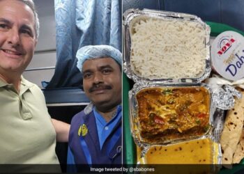 American Socialist Salvatore Babones Praised The Food Served In The Rajdhani Express, Shared A Picture Of The Food On Twitter And Wrote This – भारतीय भोजन को देखकर विदेशी शख्स हुआ बेहद खुश, ट्विटर पर लिखा